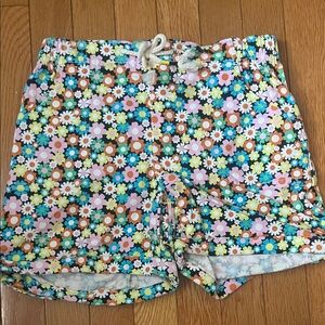 Girls Wonder NationFloral Daisy Elastic Waistband Drawstring Shorts